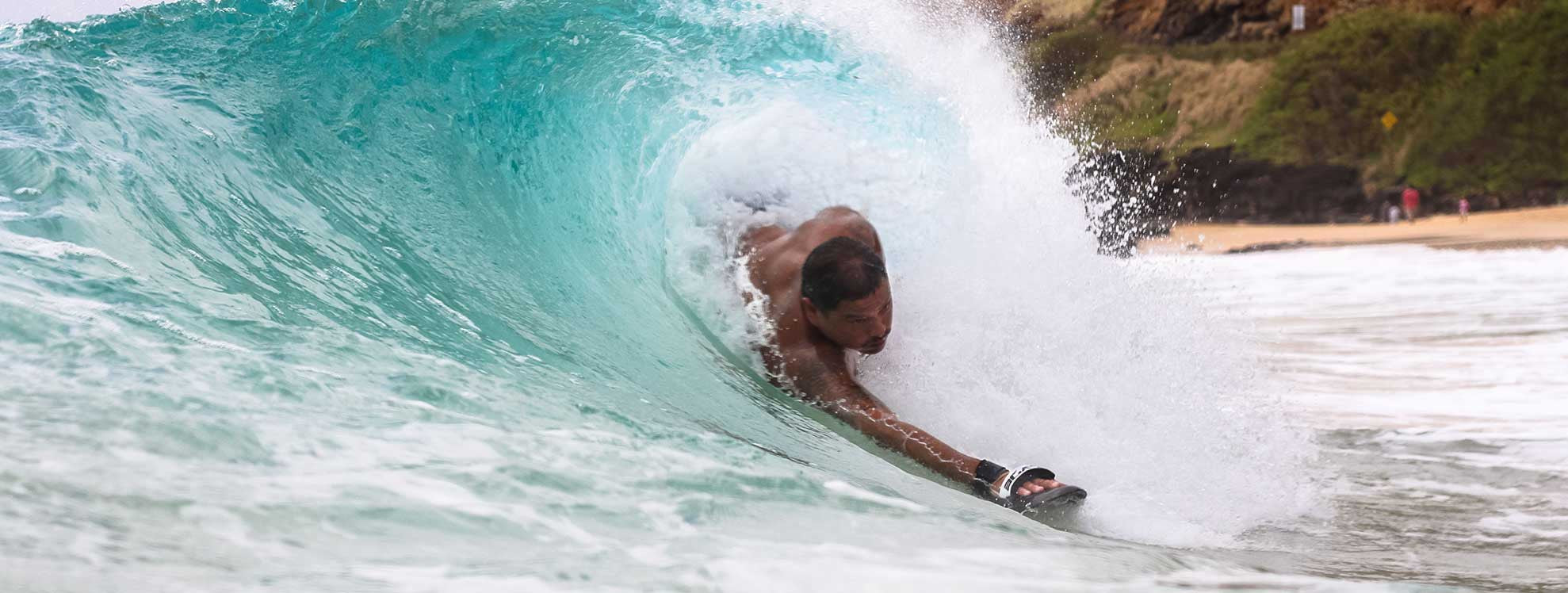 Sean Enoka On The Oahu Sandy's Beach Bodysurfing Competition